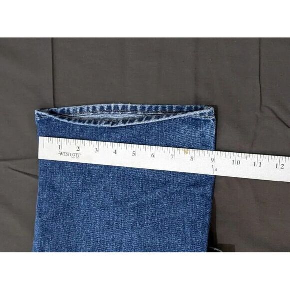 Lee Riders Denim Blue Jeans 35x28 Talon 42 Zipper Mens 1970s Dark Wash Straight - Picture 12 of 14